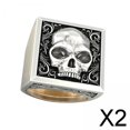thumbnail image 1 of Paquete de 2-4 anillos para hombre, joyería, boda, diario 2 piezas, 1 of 8