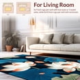 thumbnail image 2 of ODIKA 6'x9' Machine Washable Non-Slip Area Rug, Vivid Tropical Oasis Style High Traffic Rug, Blue, 14583, 2 of 7