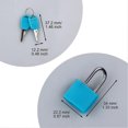 thumbnail image 3 of Suitcase Locks with Keys,6 Pack Small Padlock, Luggage Locks Coloured Mini Padlocks, for Locker,Luggage, 3 of 5