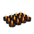 thumbnail image 4 of CRAFTHROU 20 Pcs Led Tea Light Tealight Lamp Black Fireproof For Year Round Decoration, 4 of 8