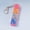 A, variant on Transparent Keys Keyboard Keychain Stress-Relief Toys Clicking Fingertip Toy Button Keycap Keyring Birthday Gifts for Friends