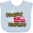 thumbnail image 3 of Inktastic My Pawpaw is a Firefighter with Fire Truck Boys or Girls Baby Bib, 3 of 4