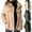 Khaki-01, variant on STETMN Sherpa Fleece Jacket for Women Button Up Thicked Solid Coat Fall Winter Soft Comfy Warm Jackets