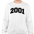 thumbnail image 2 of 2001 College Style Sweatshirt Unisex 5X-Large White, 2 of 5