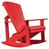 C.R. Plastic Generations Recycled Plastic Adirondack Rocking Chair