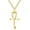 Gold, variant on Ankh Cross Necklace 925 Sterling Silver Egyptian Jewelry for Men Women