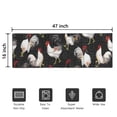 thumbnail image 5 of Black Chicken Rooster Pattern Door Rugs,Washable Non Slip Door Mats Indoor,Decorative Door Mats,Entry Mat Indoor for Entrance,Bedroom,Kitchen,Bathroom,16"x47", 5 of 6