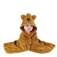 thumbnail image 4 of GYRATEDREAM Hooded Baby Towels, Soft and Hypoallergenic Baby Bath Towels with Hood for Toddler Infant Newborn, Large and Absorbent Toddler Towels for 80*80CM Yellow, 4 of 6