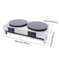 thumbnail image 2 of 1 PCS Silver Electric Crepe Maker, Used in Homes, Kitchens, Convenience Stores, Snack Stands, Dessert Shops, 2 of 15