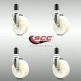 thumbnail image 2 of 5 Inch 316SS Nylon Wheel Swivel 1-1/2 Inch Expanding Stem Caster Set SCC, 2 of 2