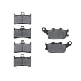 thumbnail image 1 of KMG Front + Rear Brake Pads Compatible with 2006-2009 Yamaha YZF R6S (298mm rotor) - Non-Metallic Organic NAO Brake Pads Set, 1 of 4