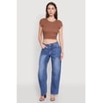 thumbnail image 3 of Women's Ambiance Ribbed Knit Crew Neck Crop Top, 3 of 4