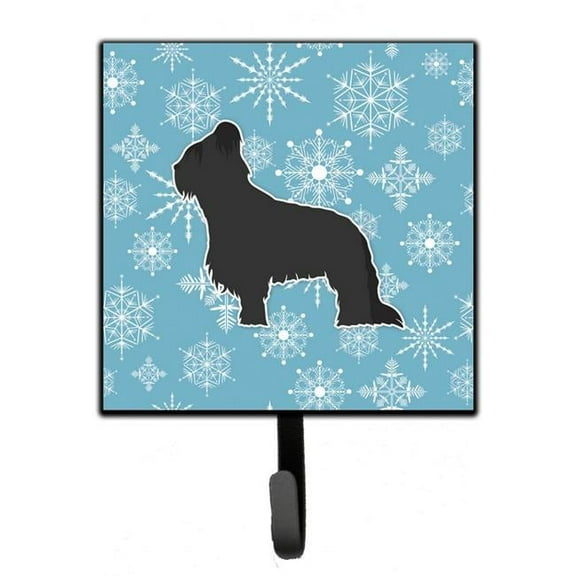 Carolines Treasures BB3526SH4 Winter Snowflake Briard Leash or Key Holder