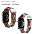 thumbnail image 2 of Watch Strap Compatible for Apple Watch,Adjustable Buckle,Stretchy Braided Strap for 42/44/45MM, 2Pcs, 2 of 5