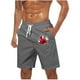 thumbnail image 1 of Pantalones Cortos Casuales para Hombre Imprimir con Bolsillos Pantalones de Playa de Cintura Elástica, Pantalones Cortos de Cintura Elástica para Hombre, 1 of 5