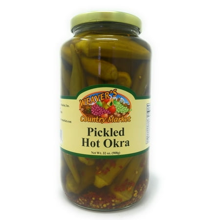 Weaver's Country Market Pickled Hot Okra