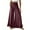 Wine, variant on SwiftWear Women's Drawstring Waist Ruffled Hem Wide Leg Pants Flowy Palazzo Style Lounge Trousers Comfortable Casual Culottes S-2XL