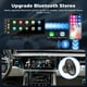 thumbnail image 4 of LAMTTO 9.26" Estéreo inalámbrico para automóvil Apple Carplay con cámara de tablero de 2.5K, cámara de respaldo 1080P, navegación GPS con pantalla táctil portátil para automóvil, receptor estéreo para, 4 of 5