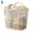 beige L, variant on Foldable Nylon Mesh Laundry Basket with Handles, Large Capacity Collapsible Tote Bag for Clothes Storage, Bathroom Dorm Travel Beach