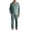 Army Green 2, variant on TKKCS Mens 100% Cotton Long Sleeve Pajama Set Loose Fit Soft Notch Collar Button Down Sleep Loungewear with Pockets Dark Blue XL