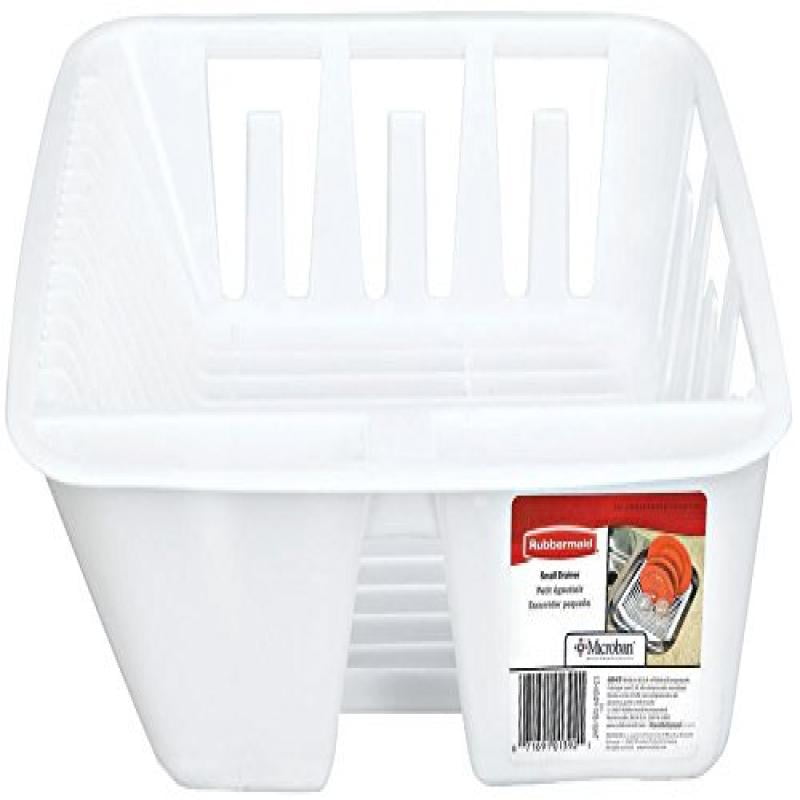Rubbermaid Large White Antimicrobial Dish Drainer Walmart Com My XXX