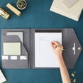 thumbnail image 4 of Professional Legal Notepad Portfolio, Grey Folio Notebook for Office, Business, Work, Pad Holder Folder Organizer for Documents (12.5x10), 4 of 10