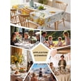 thumbnail image 5 of White Daisy Table Cloth, Waterproof Tablecloth for Rectangle Tables, Spring Floral Elegant Pastoral Botanical Bees Reusable Washable Fabric Table Cover for Restaurant Kitchen Dining Tables 60"x102", 5 of 9