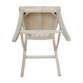 thumbnail image 5 of International Concepts Vinyard Unfinished Solid Wood 24 in. Counter Height Stool, 5 of 10