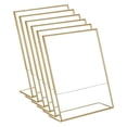 thumbnail image 1 of 6pcs Porte-Signe Acrylique avec Cadre Photo Transparent Double Face Carte de Table, 1 of 9