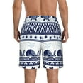 thumbnail image 3 of Kll Sea Underwater Animals1 Men'S Casual Summer Beach Shorts Hawaiian Shorts With Pockets-X-Large, 3 of 9