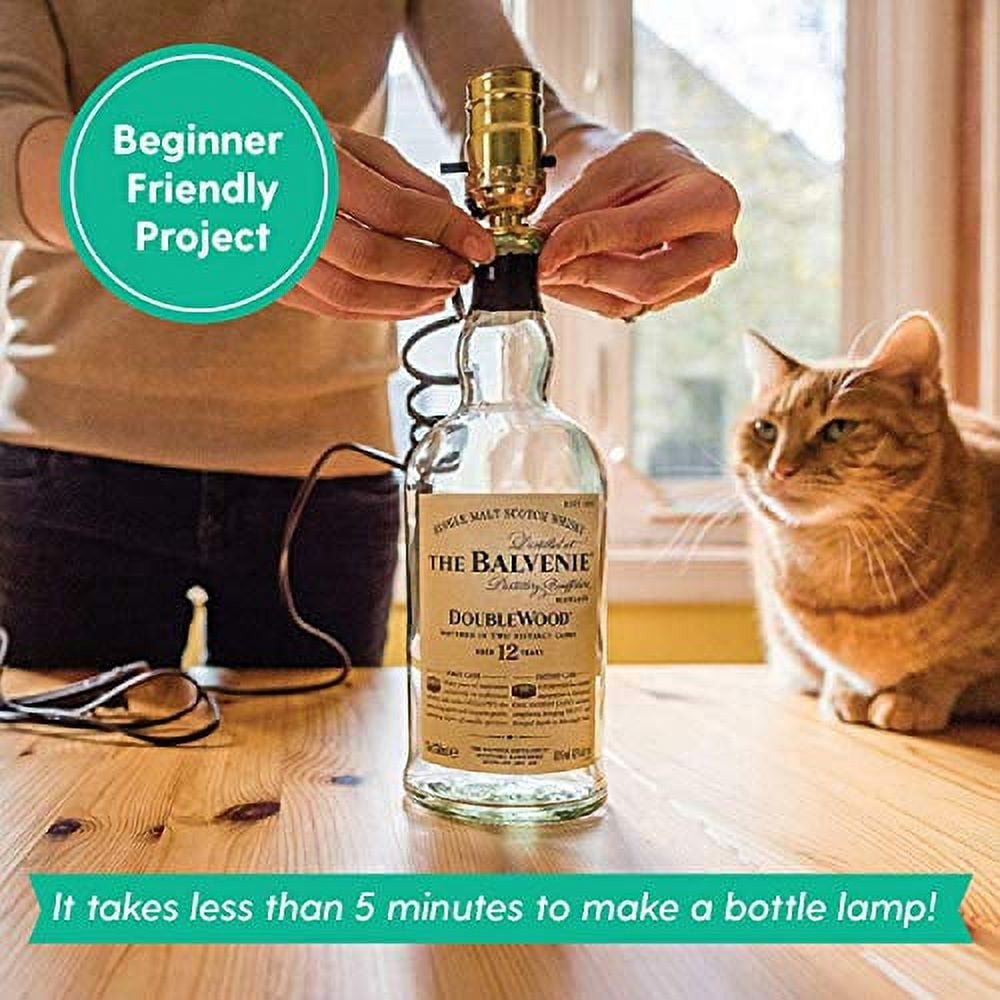 Turn an old liquor bottle into a lamp in 10 minutes - CNET