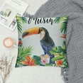 thumbnail image 2 of Autua Toucan Leaves Tropical Decorative Cushion Throw Pillow Cover for Home Couch Living Room Bed Sofa Pillowcase 1PC 24x24in, 2 of 5