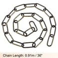 thumbnail image 2 of Uxcell 36" Long Hook Rings Connectors Pendant Light Fixture Chain Bronze 1 Set, 2 of 5