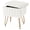 White, variant on EDX Stool Chair with Storage Space,with Non-Slip Feet, for Dressing Room, Bedroom, White