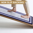 thumbnail image 4 of Buganda Kitchen Mats Anti Fatigue, Washable Rugs for Kitchen, Non Slip Kitchen Mats for Floor, 17.3"x48", Navy Blue, 4 of 9