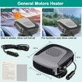 thumbnail image 4 of Car Heater  Portable Heater for Automobile Windshield 12 Volt 150W Car Heater Plugs into Cigarette Lighter with Heating & Cooling Collapsible Car Heaters Portable Fast Demisting Defroster, 4 of 6