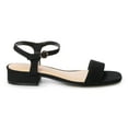 thumbnail image 2 of LC Lauren Conrad Obsidian Women's Block Heel Sandals Color: Tanst Size: 8.5, 2 of 4