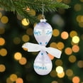 thumbnail image 2 of Northlight Baby Boy's First Christmas 2023 Glass Ornament - 5", 2 of 6