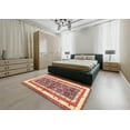 thumbnail image 4 of Ahgly Company Indoor Square Traditional Brown Persian Area Rugs, 6' Square, 4 of 6
