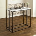 thumbnail image 5 of roomfitters 41” Modern Faux Marble Console Table for Entryway, Rectangular Entrance Sofa Table, Entry Table with Black Metal Frame, Bar Table for Dining Room, Living Room Couch Table, Display Table, 5 of 10