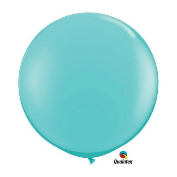 Burton & Burton 3' Caribbean Blue Latex Balloon, Pack Of 2