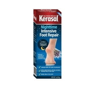 Kerasal Nighttime Intensive Foot Repair, Skin Healing Ointment for Cracked Heels and Dry Feet, 1oz