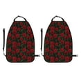 thumbnail image 2 of Uemuo Rose Printed Car Back Seat Protector,2 Pcs Backseat Car Organizer, Kick Mats Back Seat Protector , Back Seat Organizer for Kids, 2 of 8