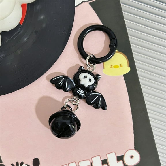 Gothic Bat Keychain - Durable Halloween Accessory for Backpacks/Purses (Trending Horror Decor & Gift Idea)