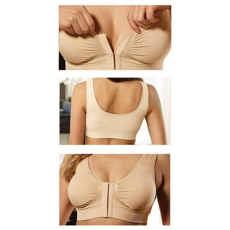 Miracle Bamboo Lift Comfort Bra Deluxe Lift Support Front Closure, No  Underwire Bust 40-43 Set of 3