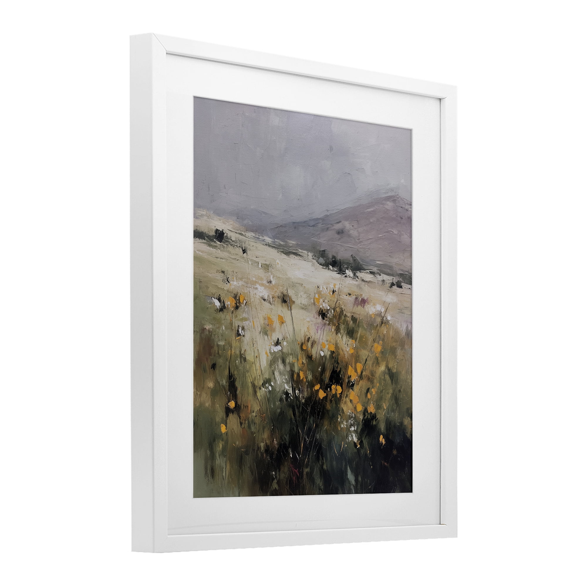 Stupell Industries Verdant Dreams Landscape White Framed Print Under Glass, design by Svetlana Aleynikova