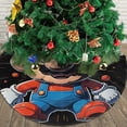thumbnail image 3 of Falda para árbol de Navidad de Mario, suave y divertida, decoración navideña de granja con cuello para árbol de Navidad de 48", 3 of 4