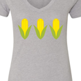 thumbnail image 4 of Inktastic Corn Lover Women's V-Neck T-Shirt, 4 of 5