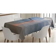 thumbnail image 1 of Ambesonne Nautical Tablecloth Rectangular Table Cover, Sunset Ocean Romance, 60"x84", Grey Beige, 1 of 2