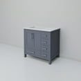 thumbnail image 5 of Jacques 36 in. W x 22 in. D Left Offset Dark Grey Bath Vanity and White Quartz Top, 5 of 9